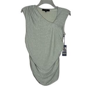 Rachel Roy Silver Sleeveless Women’s Blouse size Small New